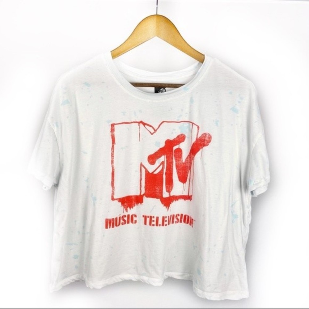 MTV Y2K Tie Dye Cropped Tee